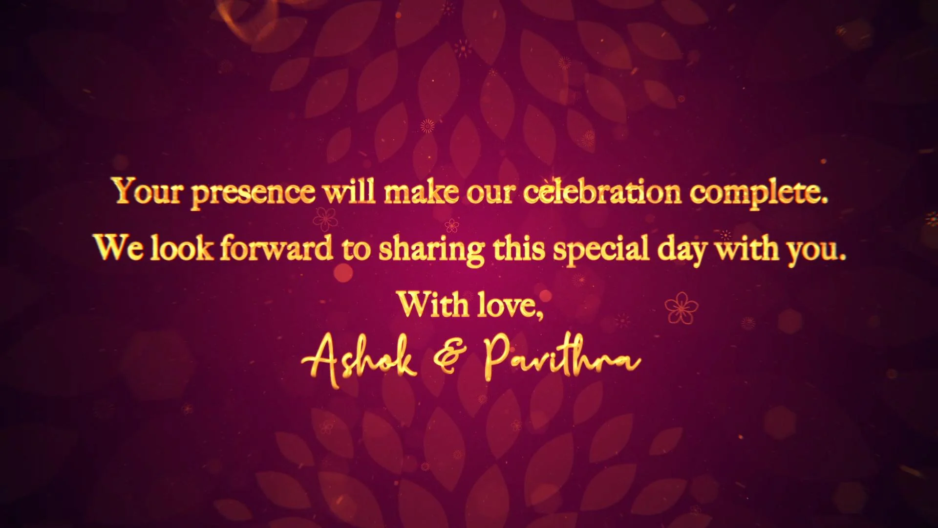 AahaInvite Digital Invitation